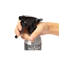 DIY Detail bottle spraying onto car panel for fast application and shine