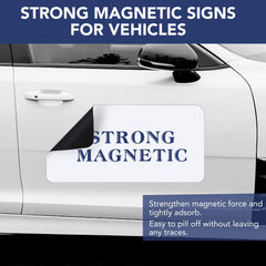 DIYMAG magnet applied on car door demonstrating secure adhesion while driving