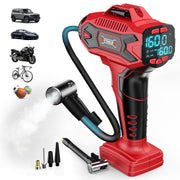 DIYtoolifz front view showing compact inflator and controls, fast convenient inflation
