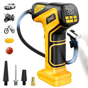 DIYtoolifz front view of inflator showing compact design and portability benefit