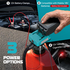 DIYtoolifz attached to Makita 18V battery demonstrating cordless power convenience