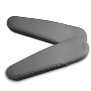 DKIIGAME front view of darker gray armrest covers showing neat fit and refreshed look