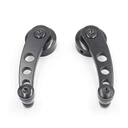 dkvaess front view of both black window handles showing sleek design and modern upgrade