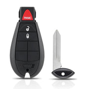 DLGHPO front view of 3-button key fob showing clear buttons and brand, easy replacement