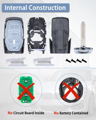 DLGHPO uncut emergency key blade included for cutting to fit benefit