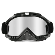 Dmeixs front view silver goggles showing full-face coverage and clarity