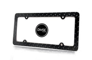 DMSE black plated diamond plate frame front view with durable look and easy installation
