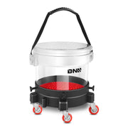 DNA MOToring front view of transparent bucket showing full kit benefits