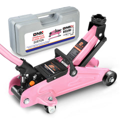 DNA MOTORING front view of pink jack showing compact profile and fast positioning