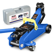 DNA MOTORING front view of jack showing compact build and stable base for safe lifting