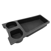 DNA MOTORING front view of console insert showing neat cup holders and storage benefit