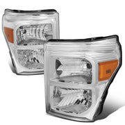DNA MOTORING front view chrome amber headlights showing design and styling benefit