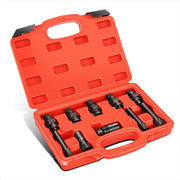 DNA MOTORING red case with 10-piece puller set, organized for quick access and portability