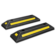 DNA MOTORING front profile of parking stopper showing protective curb benefit