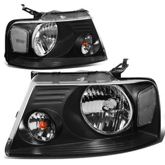DNA MOTORING front view black housing headlights showing updated styling and improved appearance