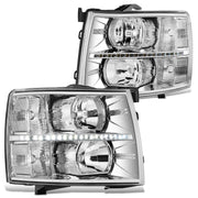 DNA MOTORING front view chrome clear headlights showing modern styling and fit