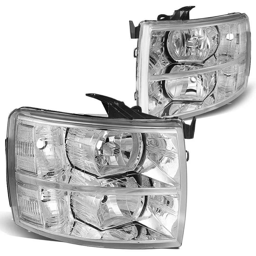 DNA MOTORING front view of chrome headlights showing clean fit and refreshed look