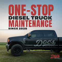 Doc's Diesel D4872 installed underhood on a 7.3L Powerstroke demonstrating easy replacement