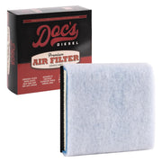 Doc's Diesel DPA11885 front view showing full filter and benefit of easy fit