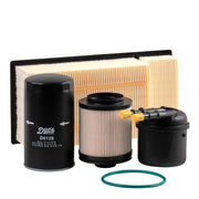 Doc's fuel, oil, and air filter kit front packaging showing complete service set benefit