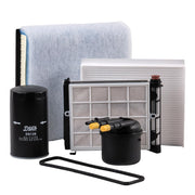 Doc's Diesel front packaging showing all four filters and kit benefits