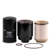 Doc's Diesel front packaging showing all included filters and labels, simplifies ordering