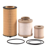 Doc's Diesel front packaging shot showing both fuel and oil filters for quick identification and convenience