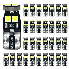 DODOFUN front profile of T10 LED showing compact wedge fit and bright output