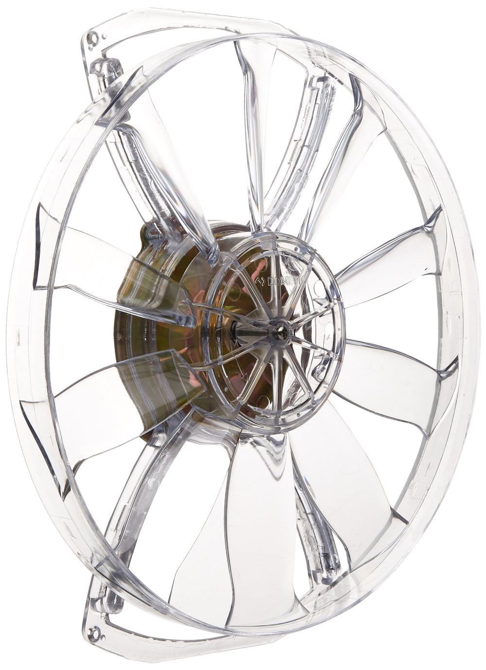 Dometic fan blade and motor assembly front view for quick, accurate replacement