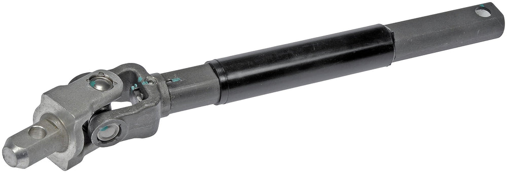 Dorman steering shaft front view showing mounting ends and secure fit