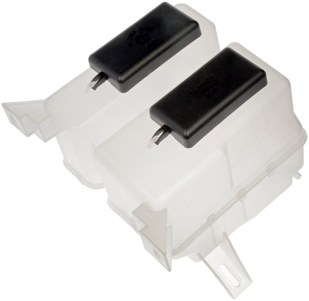 Dorman 603-057 front reservoir view showing OEM-style fit benefit