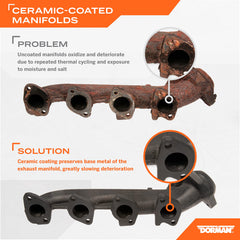Dorman kit gaskets and hardware laid out for a complete, ready-to-install repair