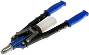Dorman rivet gun front view showing robust body and benefit of durable construction