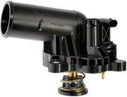 Dorman front view showing housing shape and direct-fit ports for correct replacement