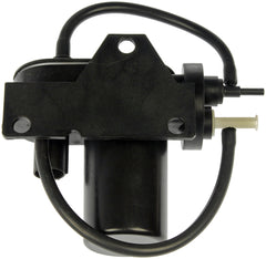 Dorman vacuum pump installed under hood in Ford truck, demonstrates reliable replacement