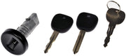 Dorman 924-796 front assembly showing lock cylinder and housing for easy replacement