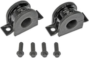 Dorman stabilizer bar bushing kit front package showing components and fitment benefit