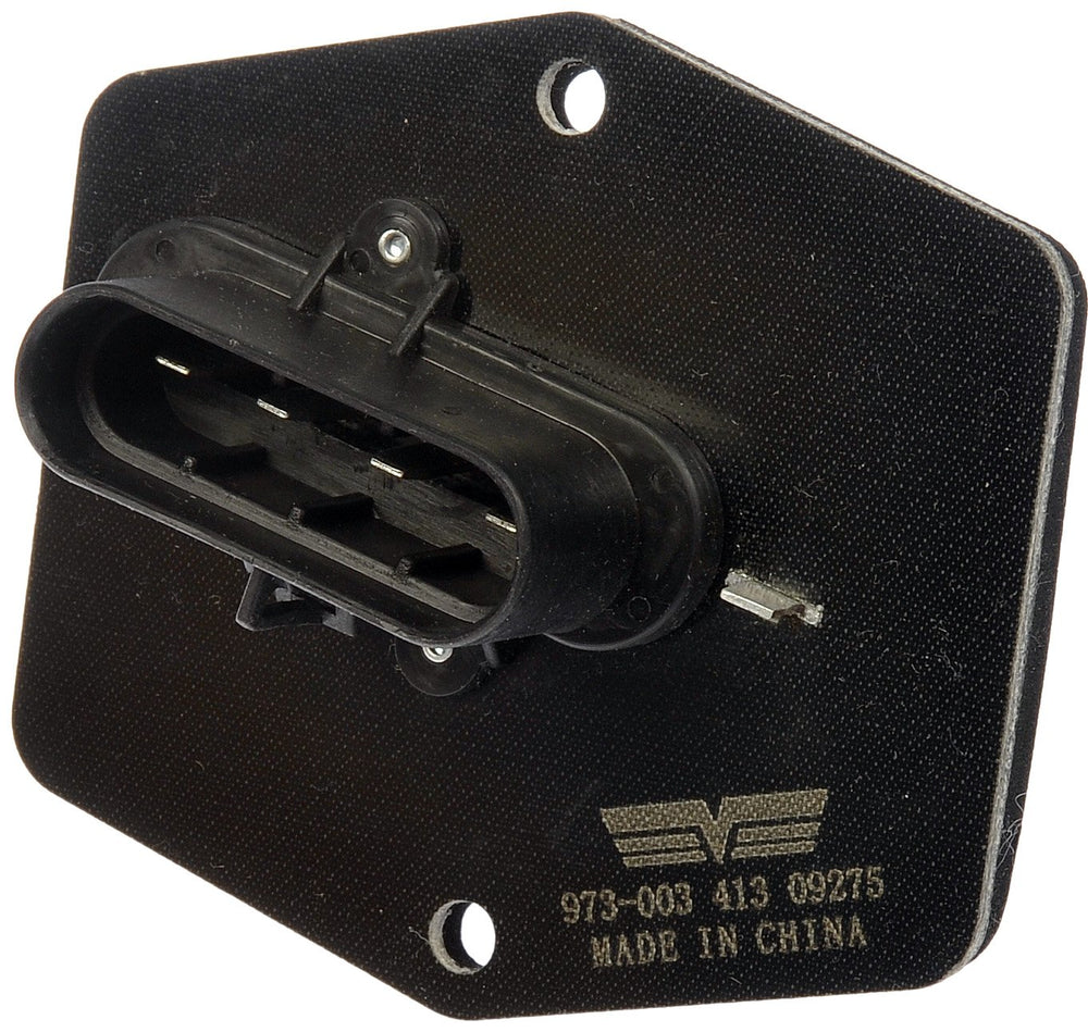 Dorman 973-003 front view showing mounting points and connector for accurate fit