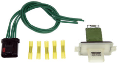 Dorman 973-426 front view of resistor and harness showing durable connection benefit