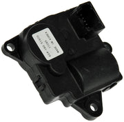 Dorman blend door actuator front view showing mounting points and brand benefit of direct fit