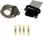 Dorman blower resistor kit front view showing complete parts and clear fitment benefit