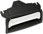 Dorman center console latch front view showing mounting points and original-fit benefit