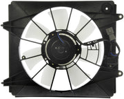 Dorman condenser fan assembly front view showing exact fit and easy replacement