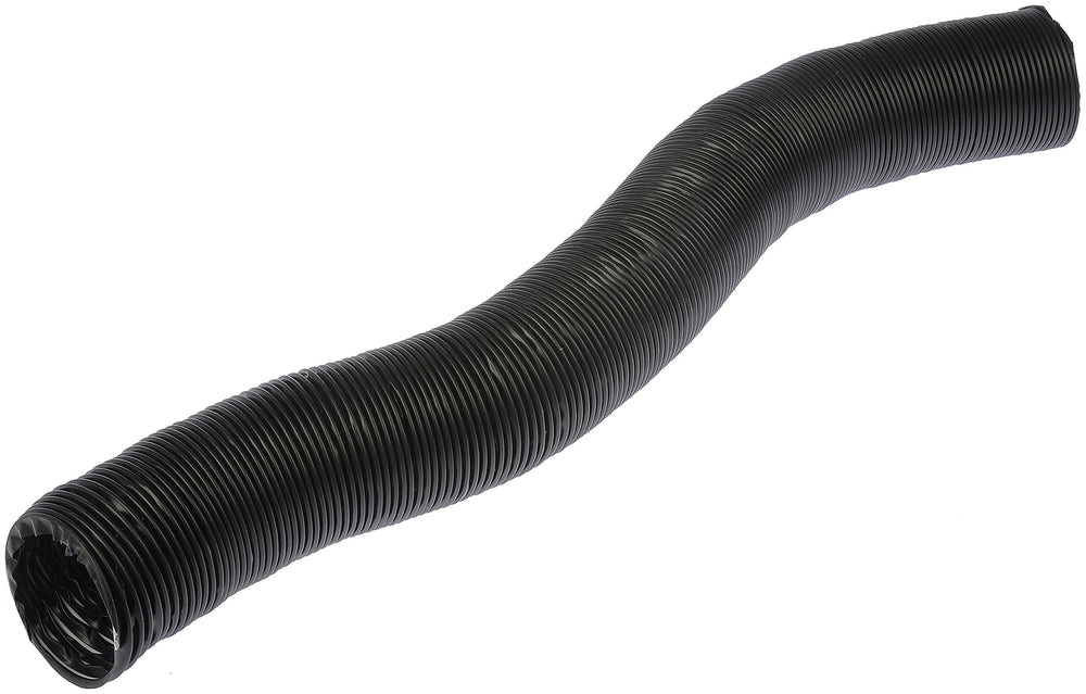 Dorman defroster hose front view showing full length and diameter benefit: reliable airflow