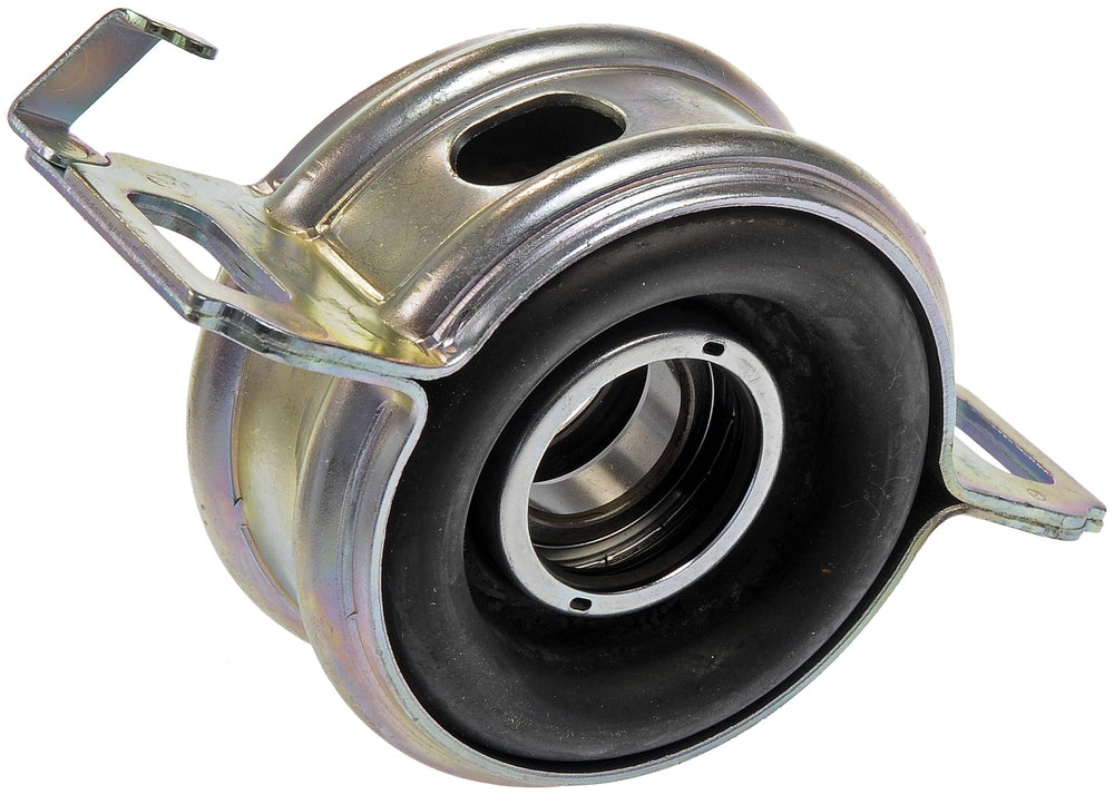 Dorman front view of center support bearing showing mounting bolts and fitment benefit
