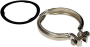 Dorman exhaust clamp front view showing secure fit and reliable connection
