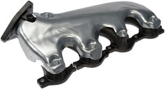 Dorman manifold installed in engine bay demonstrating direct-fit benefit