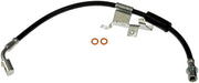 Dorman front driver side hose packaged showing brand and ready-to-install benefit