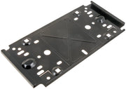 Dorman front license plate bracket front view showing fit and alignment benefit