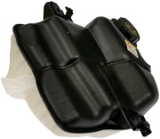 Dorman front coolant reservoir frontal view showing fit and mounting ease